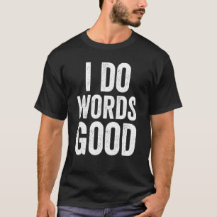 Camiseta Palabras Buen Humor Estúpido Grammar Retro Irónico