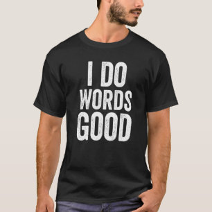 Camiseta Palabras Buen Humor Estúpido Grammar Retro Irónico