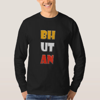 Camiseta Palabras Coloridas de Bután