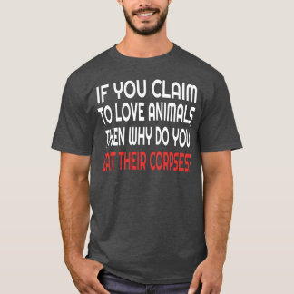 Camiseta Palabras de Amantes de Animales y Veganos retro