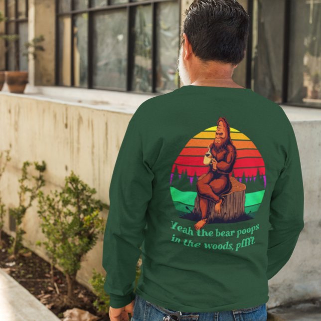 Camiseta Palabras de café de pie grande de oso de sabiduría (Subido por el creador)