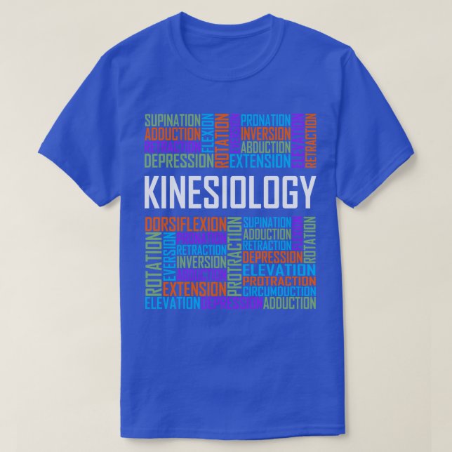 Camiseta Palabras de cinesiología (Diseño del anverso)