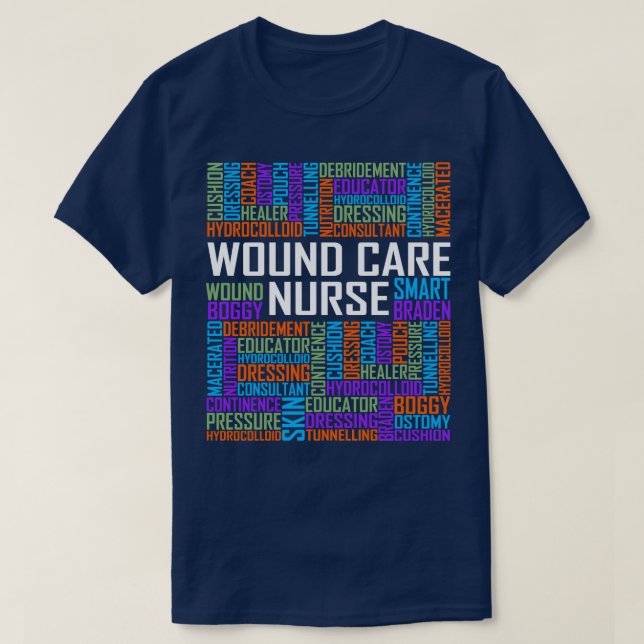 Camiseta Palabras de la enfermera Wound e (Diseño del anverso)