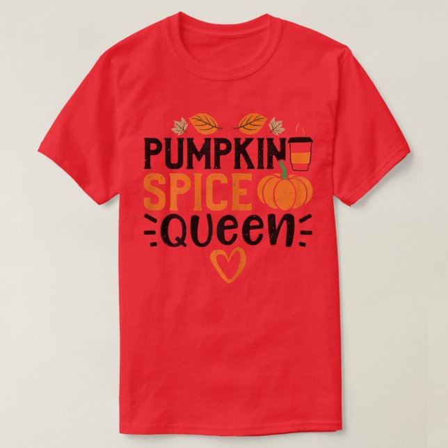 Camiseta Palabras de la reina de la calabaza de la calabaza (Diseño del anverso)