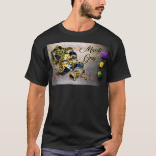 Camiseta Palabras de Mardi Gras, SlipperyJoe, máscara de ma