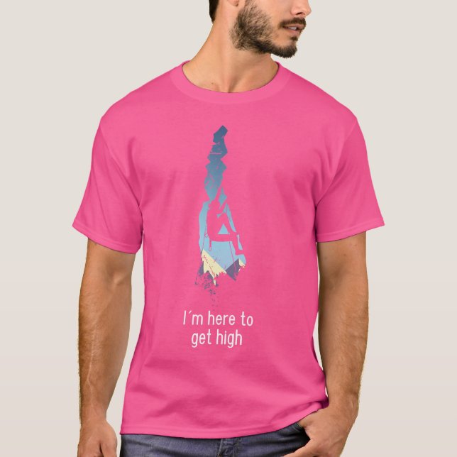 Camiseta Palabras de montaña de escalada de escalada (Anverso)