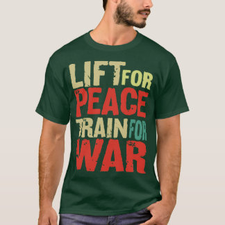 Camiseta Palabras de motivación Levanta por la paz Entrena