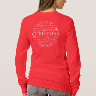 Camiseta Palabras de Navidad en tipografía
