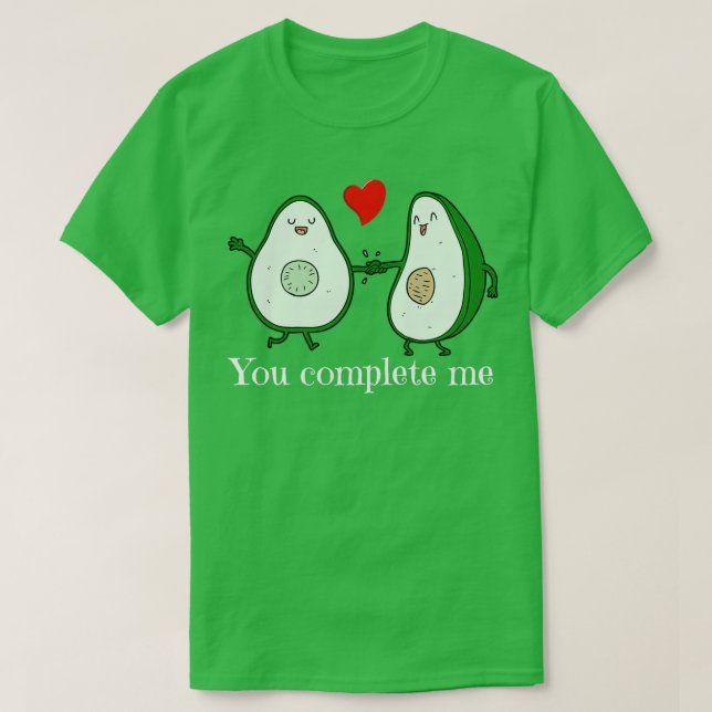 Camiseta Palabras de par de palabras de aguacate (Diseño del anverso)