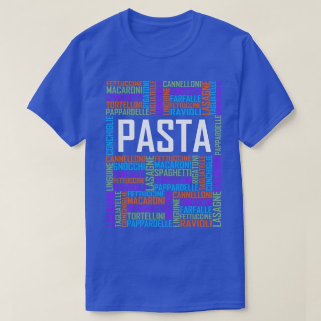 Camiseta Palabras de Pasta (Diseño del anverso)