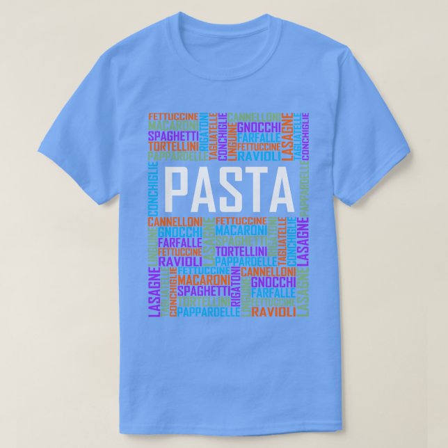 Camiseta Palabras de Pasta (Diseño del anverso)