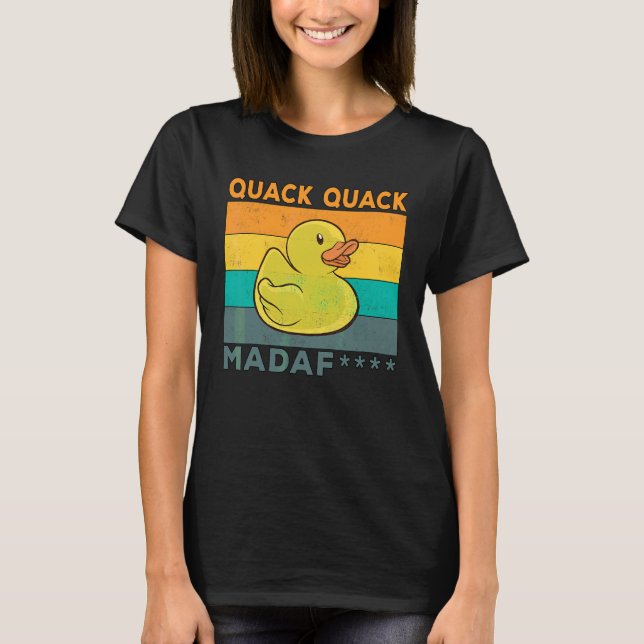 Camiseta Palabras de pato Rubber Duck Quack Quack Ducks 4 (Anverso)