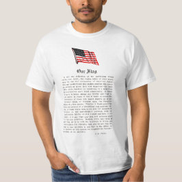 Camiseta Palabras de patriotismo de nuestra bandera Estados
