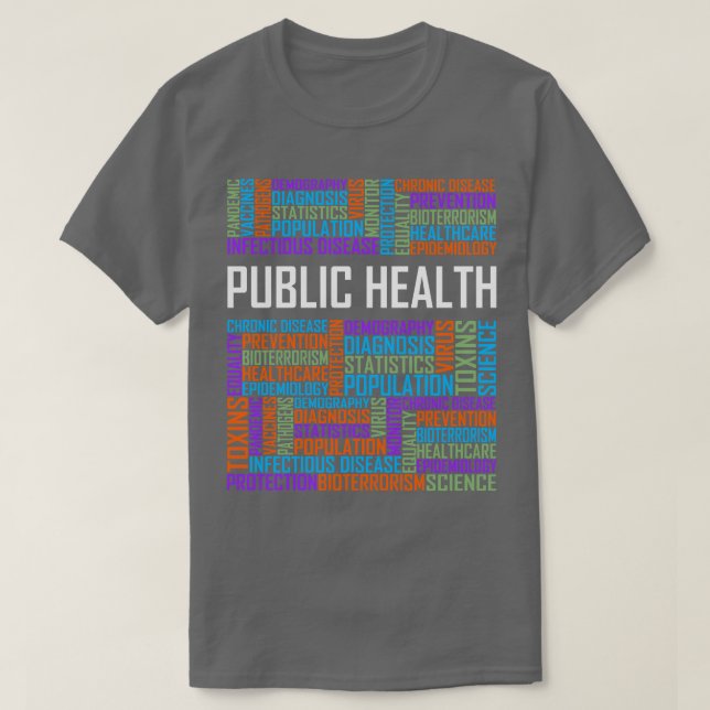 Camiseta Palabras de Salud Pública (Diseño del anverso)