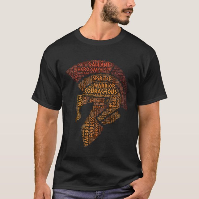Camiseta Palabras de Spartan Warrior Word 999 (Anverso)