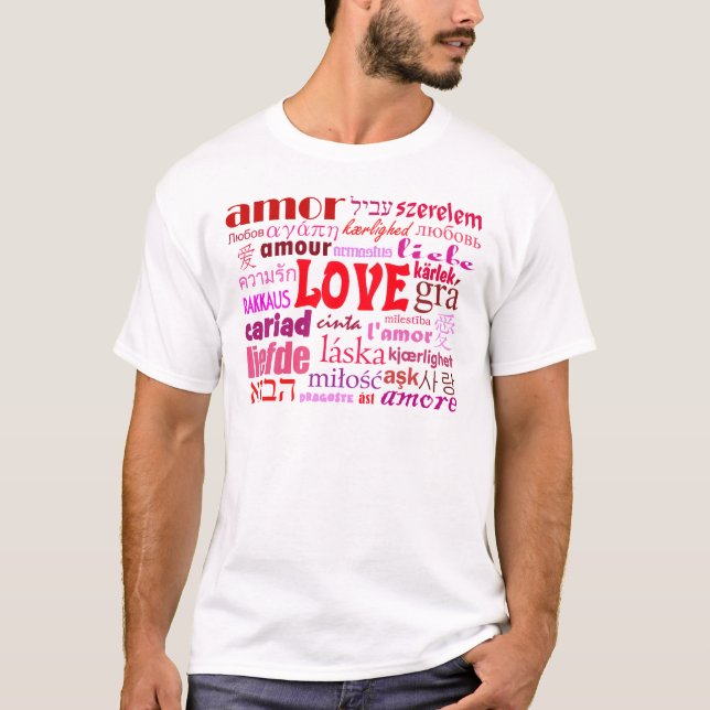 Camiseta Palabras del amor (Anverso)