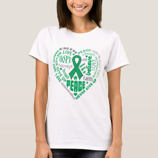 Camiseta Palabras del corazón de la conciencia de la (Anverso)