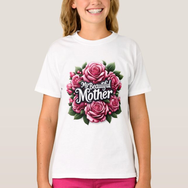 Camiseta Palabras del Día de la Madre "Mi bella madre" (Anverso)