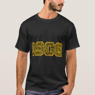 Camiseta Palabras del Rótulo de mano de fraternidad african