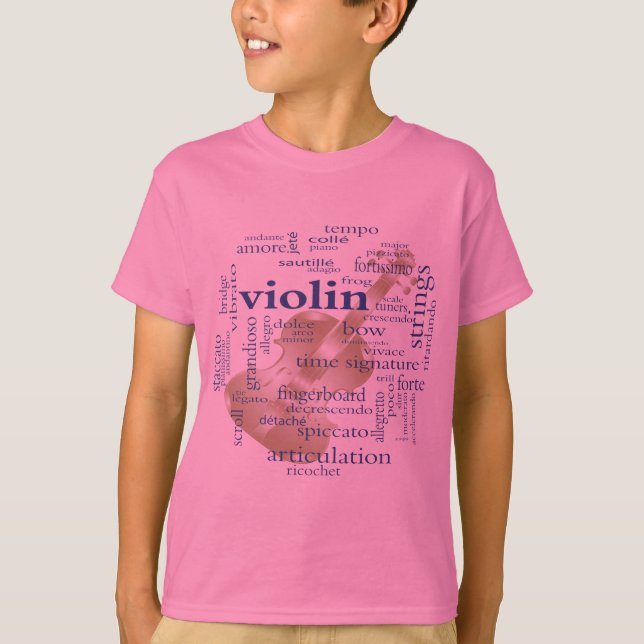 Camiseta Palabras del violín (Anverso)