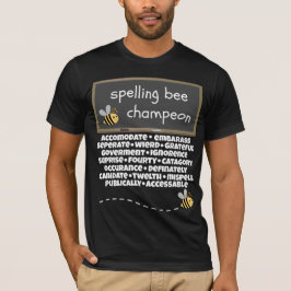 Camiseta Palabras deletreadas mal Champeon del concurso de