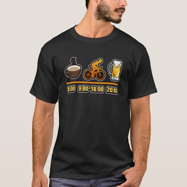 Camiseta Palabras diarias de cerveza para moto de café (Anverso)