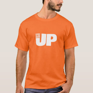 Camiseta Palabras dibujadas a mano La Frase Abajo Es La Nue