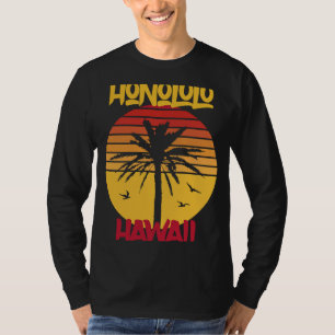 Camiseta Palabras Hawaii Honolulu Océano Surf