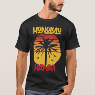 Camiseta Palabras Hawaii Honolulu Océano Surf
