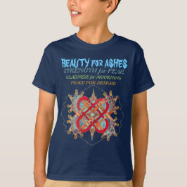 Camiseta Palabras hebreas para el artista del amor, montaña