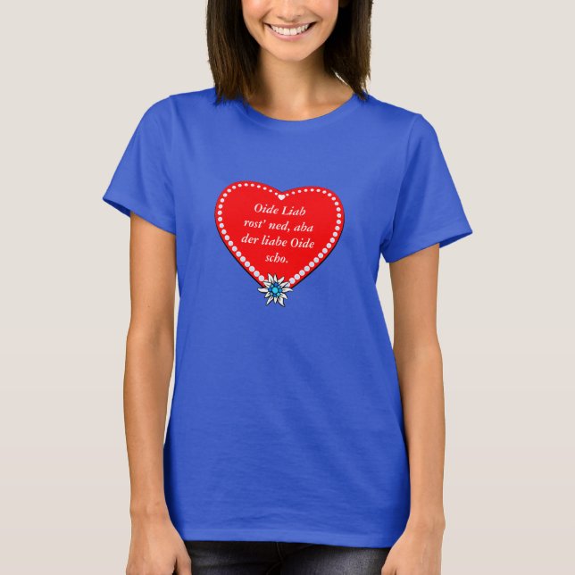 Camiseta Palabras honestas de una bávara (Anverso)
