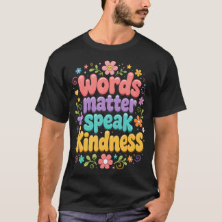 Camiseta Palabras Importan Divertidas Garabatos De Amabilid