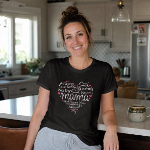 Camiseta Palabras Inspiradoras de Amor Mamá