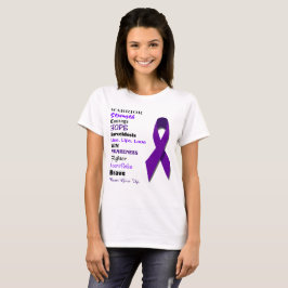 Camiseta Palabras Inspiradoras de Sarcoidosis