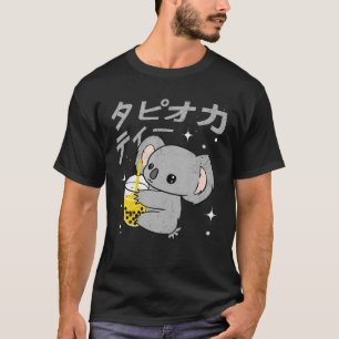 Camiseta Palabras japonesas Boba Bubble Tea Lover Kawaii Ko