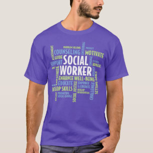 Camiseta Palabras LCSW Trabajo Social Mes Regalo por Social