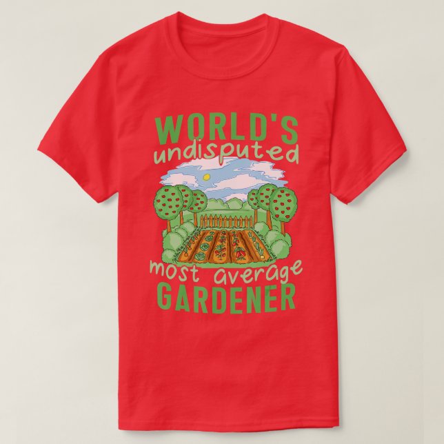 Camiseta Palabras Más Promedio De La Planta De Jardineros L (Diseño del anverso)