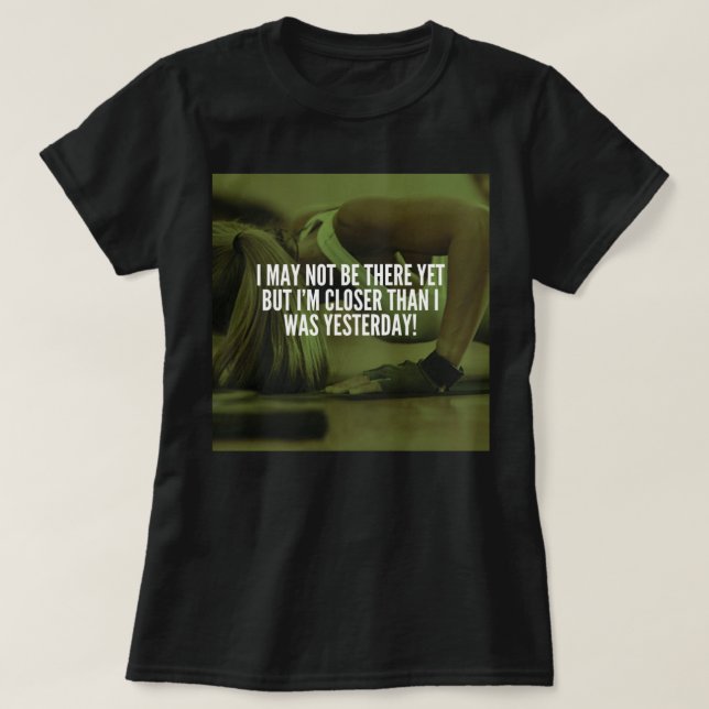 Camiseta Palabras motivacionales para el entrenamiento de m (Diseño del anverso)