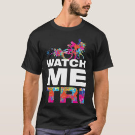 Camiseta Palabras Motivacionales Triatlón Coloridas Moderna