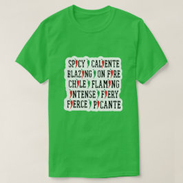 Camiseta Palabras picantes Diseño de Pepper en Chile