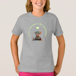 Camiseta Palabras que dicen "Ser creativo es mi superpoder"