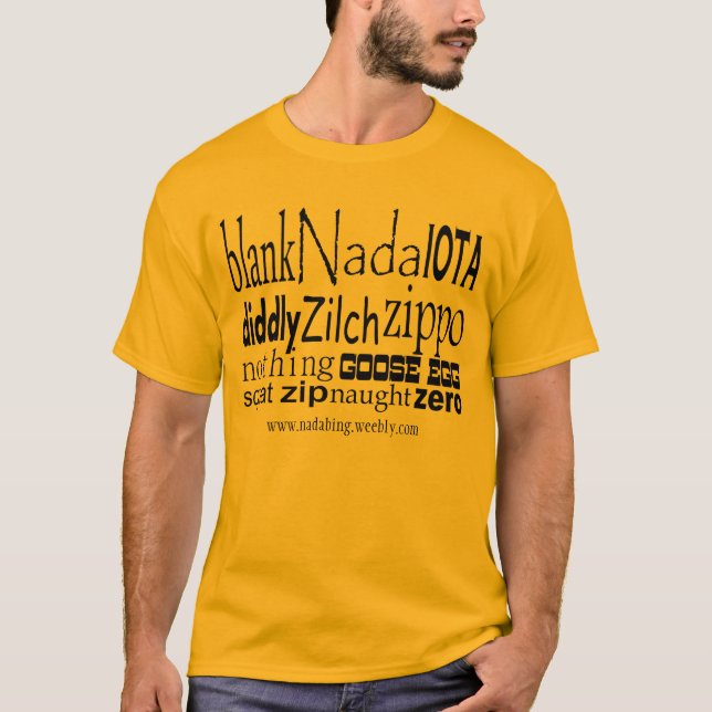 Camiseta Palabras que no significan nada para el blog de (Anverso)