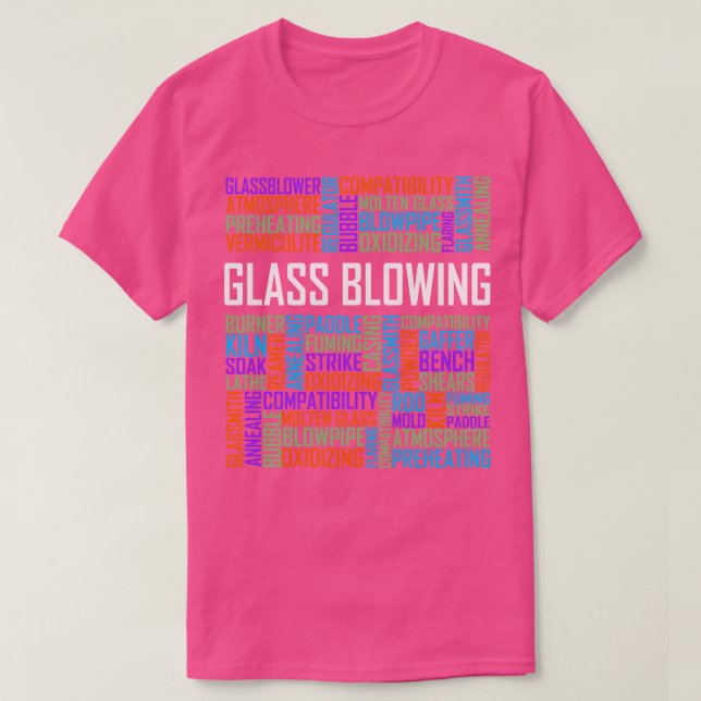Camiseta Palabras que soplan vidrio (Diseño del anverso)