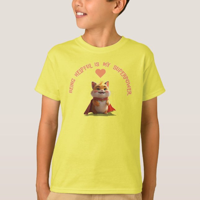 Camiseta Palabras "Ser útil es mi superpoder" (Anverso)