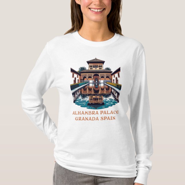Camiseta Palacio Alhambra Granada España (Anverso)