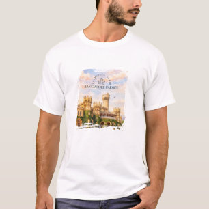 Camiseta Palacio Bangalore India Acuarela Recuerdo de Viaje
