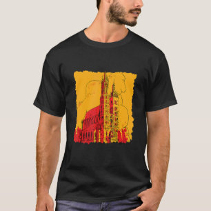 Camiseta Palacio de estilo antiguo retro