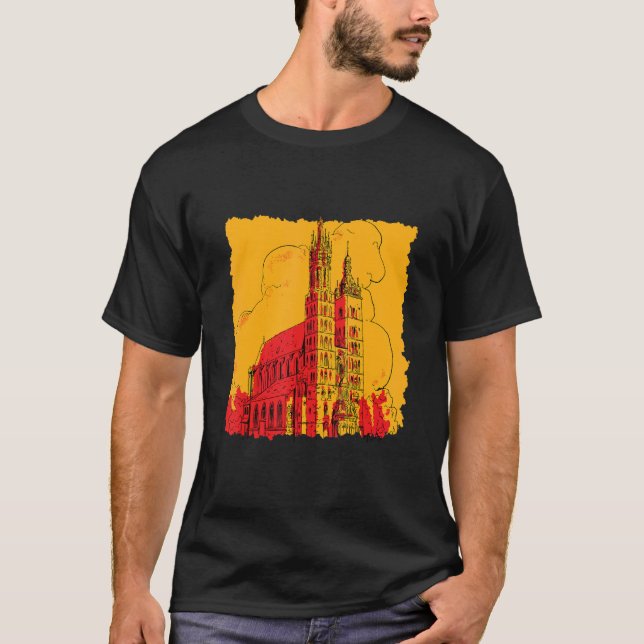 Camiseta Palacio de estilo antiguo retro (Anverso)