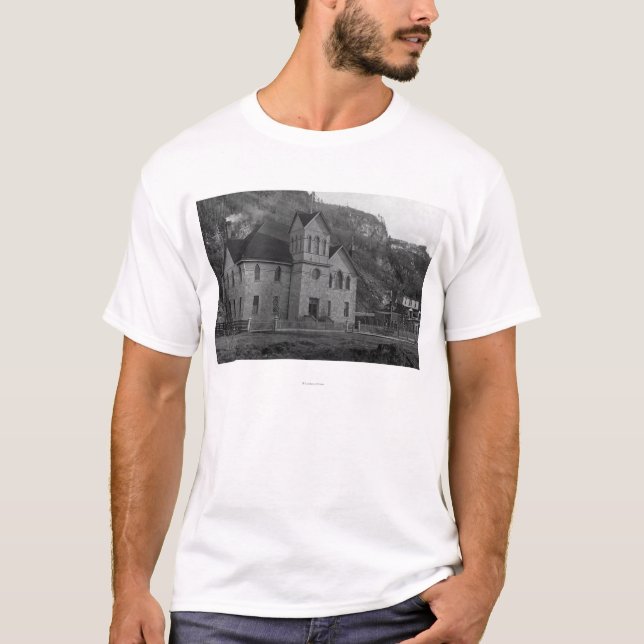 Camiseta Palacio de Justicia en Skagway, fotografía de (Anverso)