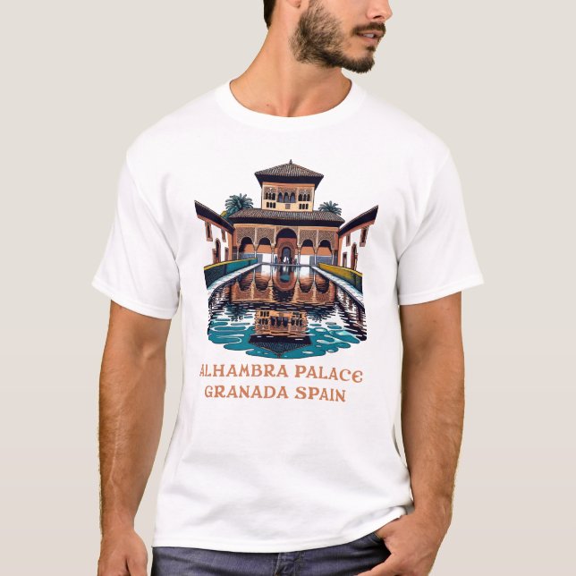 Camiseta Palacio de la Alhambra Granada España (Anverso)